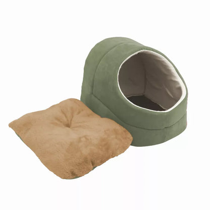 GOOPAWS Cat Cave for Cat and Warming Burrow Cat Bed, Pet Hideway Sleeping Cuddle Cave