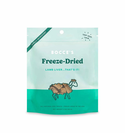 Bocce's Bakery Lamb Liver Freeze Dried Dog Treats 3oz