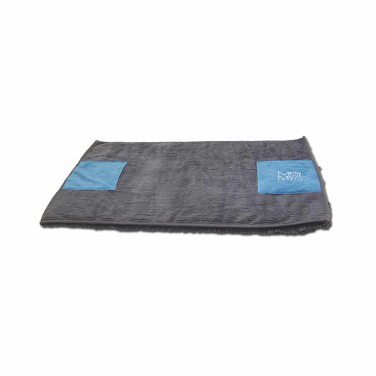 Messy Mutts Microfiber Towel Cool Grey Medium 20" x 32"