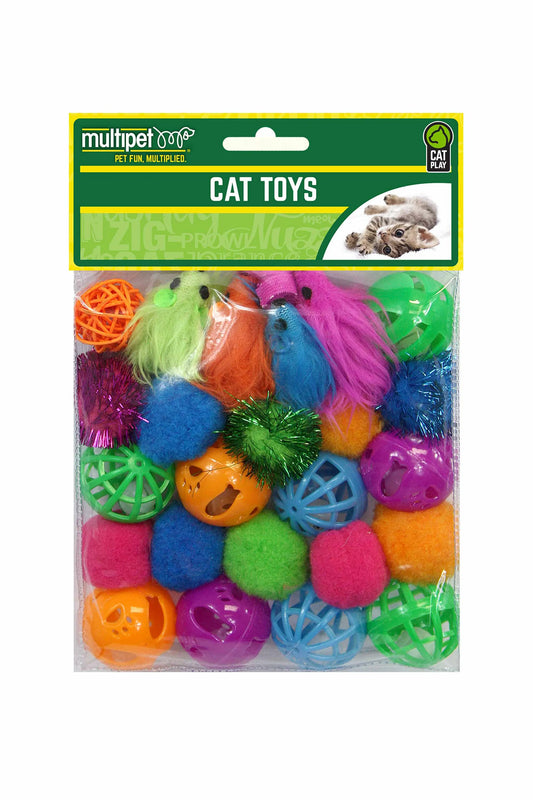 Multipet Cat Value Pack Toys 24pc