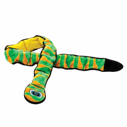 Outward Hound Invincibles Snake Durable Plush Dog Toy