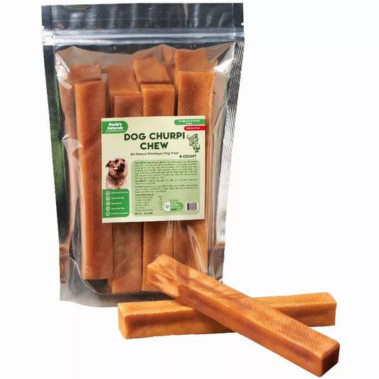 DOG CHURPI CHEW- 100% Natural, Himalayan Hard Yak Cheese Churpi Dog Chew Treats 4ct