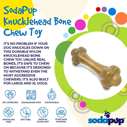 Knuckle Bone Ultra Durable Nylon Dog Chew Toy for Aggressive Chewers