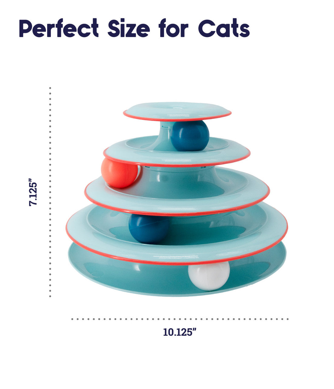 Catstages Chase Meowtain Cat Track Toy Blue