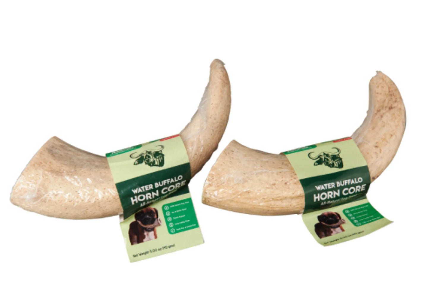 Water Buffalo Horn Core Dog Chews-2 Count-10 oz